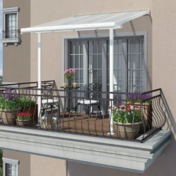 Palram - Canopia Sierra White Non-retractable Awning, (L)2.25m (H)3m (W)2.25m 18 Palram - Canopia Sierra White Non-retractable Awning, (L)2.25m (H)3m (W)2.25m -Garden & Outdoors palram canopia sierra white non retractable awning l 2 25m h 3m w 2 25m7290108131314 03i bq