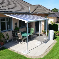 Palram - Canopia Sierra White Non-retractable Awning, (L)4.34m (H)3.05m (W)2.99m -Garden & Outdoors palram canopia sierra white non retractable awning l 4 34m h 3 05m w 2 99m7290108130287 02i bq