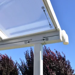 Palram - Canopia Sierra White Non-retractable Awning, (L)4.34m (H)3.05m (W)2.99m -Garden & Outdoors palram canopia sierra white non retractable awning l 4 34m h 3 05m w 2 99m7290108130287 06i bq