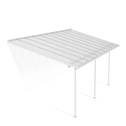 Palram - Canopia Sierra White Non-retractable Awning, (L)6.19m (H)3.05m (W)2.99m -Garden & Outdoors palram canopia sierra white non retractable awning l 6 19m h 3 05m w 2 99m7290108130546 01c bq