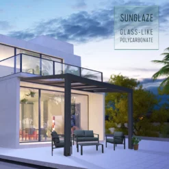 Palram - Canopia Stockholm Grey Non-retractable Awning, (L)3.7m (H)3.24m (W)3.41m 20 Palram - Canopia Stockholm Grey Non-retractable Awning, (L)3.7m (H)3.24m (W)3.41m -Garden & Outdoors palram canopia stockholm grey non retractable awning l 3 7m h 3 24m w 3 41m7290108602517 02i bq