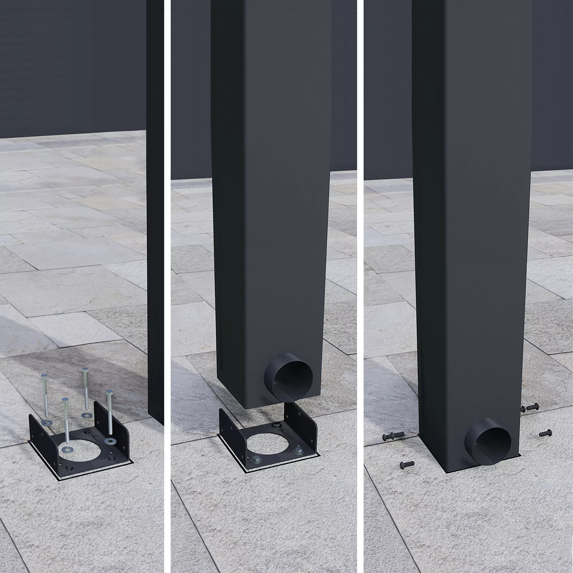 Palram - Canopia Stockholm Grey Non-retractable Awning, (L)3.7m (H)3.24m (W)3.41m 11 Palram - Canopia Stockholm Grey Non-retractable Awning, (L)3.7m (H)3.24m (W)3.41m - Image 9