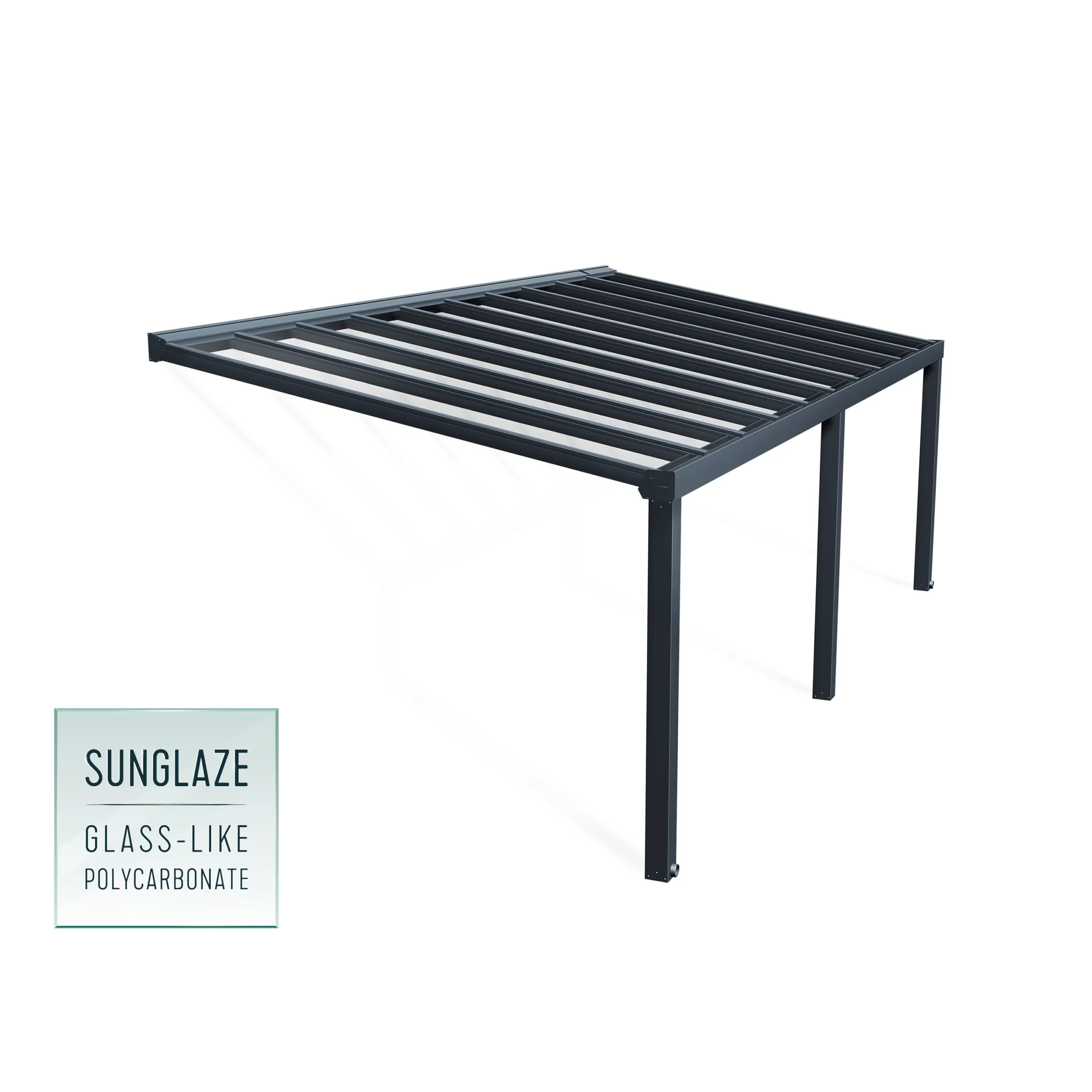 Palram - Canopia Stockholm Grey Non-retractable Awning, (L)7.32m (H)3.24m (W)3.41m 4 Palram - Canopia Stockholm Grey Non-retractable Awning, (L)7.32m (H)3.24m (W)3.41m - Image 2