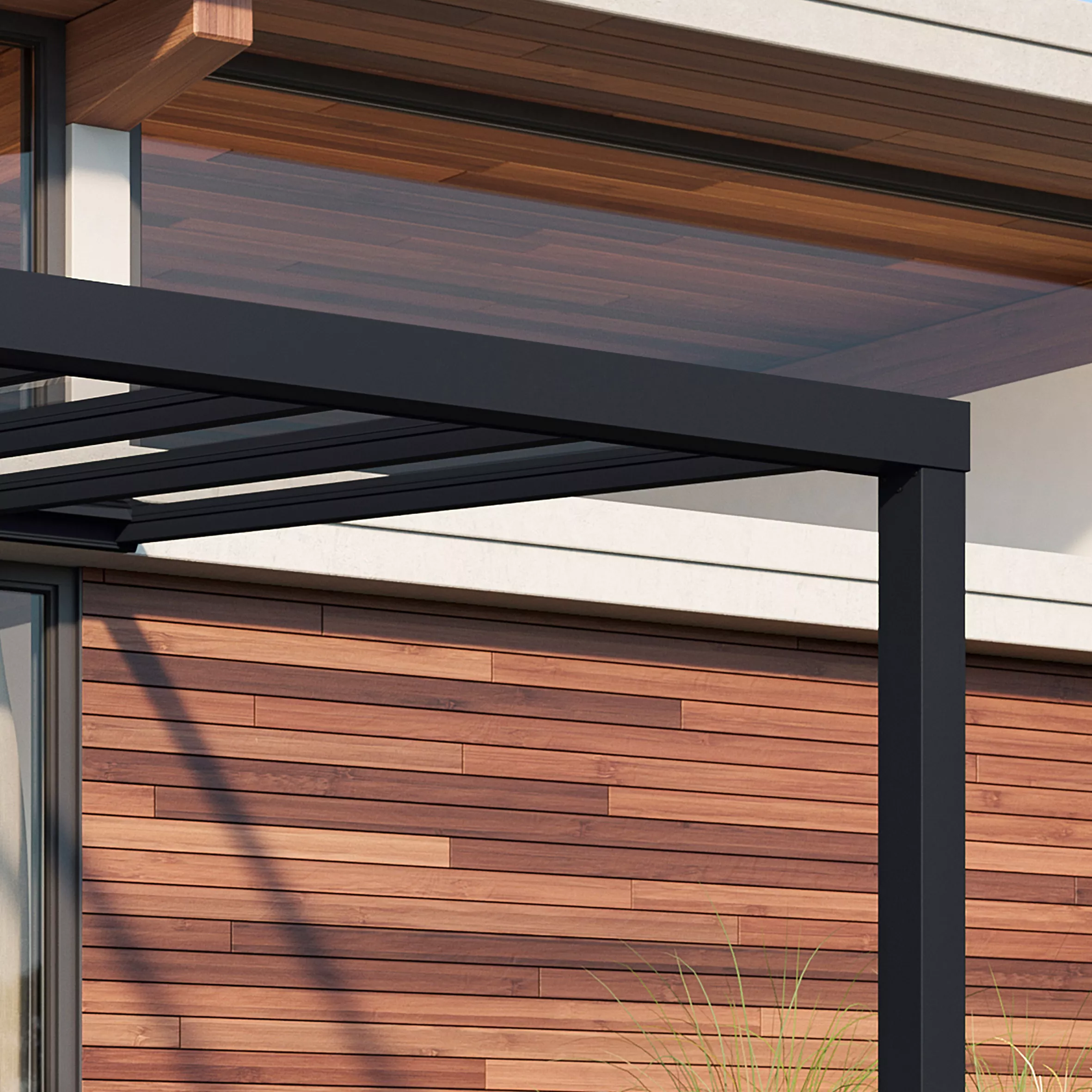 Palram - Canopia Stockholm Grey Non-retractable Awning, (L)7.32m (H)3.24m (W)3.41m 6 Palram - Canopia Stockholm Grey Non-retractable Awning, (L)7.32m (H)3.24m (W)3.41m - Image 4