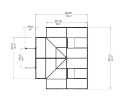 Palram - Canopia Victory Dark Grey 12x10 Greenhouse -Garden & Outdoors palram canopia victory dark grey 12x10 greenhouse7290103121914 02t