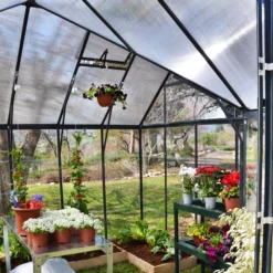 Palram - Canopia Victory Dark Grey 12x10 Greenhouse -Garden & Outdoors palram canopia victory dark grey 12x10 greenhouse7290103121914 39c