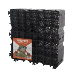 Plastic Interlocking Shed Base (W) 49cm X (L) 49cm , Pack Of 4 -Garden & Outdoors plastic interlocking shed base w 49cm x l 49cm pack of 45060192725094 05c bq