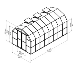 Rion Grand Gardner Green 8x16 Greenhouse 16 Rion Grand Gardner Green 8x16 Greenhouse -Garden & Outdoors rion grand gardner green 8x16 greenhouse7290103121594 01t