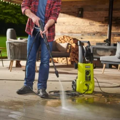 Ryobi Corded Pressure Washer 1.8kW RY140PWA -Garden & Outdoors ryobi corded pressure washer 1 8kw ry140pwa4892210202963 04i bq