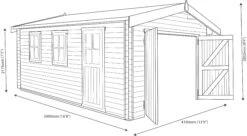 Shire 17x14 Bradenham Wooden Garage - Assembly Service Included 21 Shire 17x14 Bradenham Wooden Garage - Assembly Service Included -Garden & Outdoors shire 17x14 bradenham wooden garage assembly service included5019804425181 03t