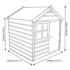 Shire 4x4 Woodbury Whitewood Pine Playhouse Assembly Required -Garden & Outdoors shire 4x4 woodbury whitewood pine playhouse assembly required5397007006513 01t BQ