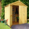 Shire 6x4 Ft Apex Overlap Wooden Shed With Floor (Base Included) - Assembly Service Included -Garden & Outdoors shire 6x4 ft apex overlap wooden shed with floor base included assembly service included5019804120017 01i bq