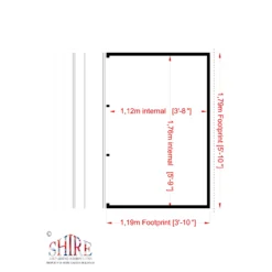 Shire 6x4 Jailhouse Whitewood Pine Playhouse Assembly Required 8 Shire 6x4 Jailhouse Whitewood Pine Playhouse Assembly Required -Garden & Outdoors shire 6x4 jailhouse whitewood pine playhouse assembly required5019804111695 02t