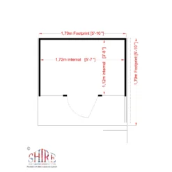 Shire 6x6 Stork Whitewood Pine Playhouse Assembly Service Included -Garden & Outdoors shire 6x6 stork whitewood pine playhouse assembly service included5019804111763 02t