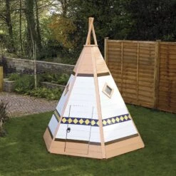 Shire 7x6 Wigwam Whitewood Pine Playhouse Assembly Required -Garden & Outdoors shire 7x6 wigwam whitewood pine playhouse assembly required5019804113675 02i bq