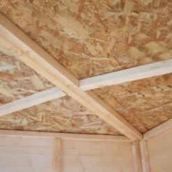 Shire 7x7 Glass Pent Shiplap Wooden Summer House - Base Not Included -Garden & Outdoors shire 7x7 glass pent shiplap wooden summer house base not included03455784 03i bq