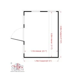 Shire 8x6 Cottage Whitewood Pine Playhouse Assembly Required -Garden & Outdoors shire 8x6 cottage whitewood pine playhouse assembly required5019804111817 03t