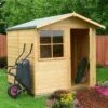 Shire Abri 7x7 Ft Apex Shiplap Wooden Shed With Floor -Garden & Outdoors shire abri 7x7 ft apex shiplap wooden shed with floor5019804118977 01bq