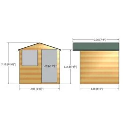 Shire Abri 7x7 Ft Apex Shiplap Wooden Shed With Floor -Garden & Outdoors shire abri 7x7 ft apex shiplap wooden shed with floor5019804118977 01t bq