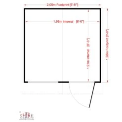 Shire Abri 7x7 Ft Apex Shiplap Wooden Shed With Floor -Garden & Outdoors shire abri 7x7 ft apex shiplap wooden shed with floor5019804118977 02t bq