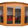Shire Barclay 8x8 Safety Acrylic Pent Shiplap Wooden Summer House - Base Not Included -Garden & Outdoors shire barclay 8x8 safety acrylic pent shiplap wooden summer house base not included5019804999200 02c