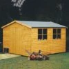 Shire Bison 12x10 Glass Apex Shiplap Wooden Workshop - Base Not Included -Garden & Outdoors shire bison 12x10 glass apex shiplap wooden workshop base not included5019804119073 01i bq