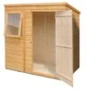Shire Caldey 6x4 Ft Pent Shiplap Wooden Shed With Floor (Base Included) -Garden & Outdoors shire caldey 6x4 ft pent shiplap wooden shed with floor base included 5019804665433 01c bq