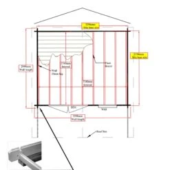 Shire Cannock 10x12 Ft Apex Tongue & Groove Wooden Cabin With Felt Tile Roof - Assembly Service Included -Garden & Outdoors shire cannock 10x12 ft apex tongue groove wooden cabin with felt tile roof assembly service included5019804111350 03t