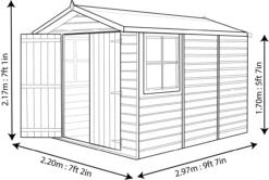 Shire Guernsey 7x10 Ft Apex Shiplap Wooden Shed With Floor -Garden & Outdoors shire guernsey 7x10 ft apex shiplap wooden shed with floor5397007006346 18bq
