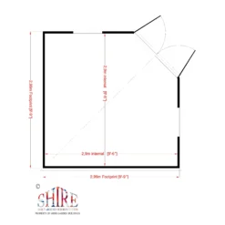 Shire Hampton 10x10 Toughened Glass Pent Shiplap Wooden Summer House - Base Not Included -Garden & Outdoors shire hampton 10x10 toughened glass pent shiplap wooden summer house base not included5019804111152 02t