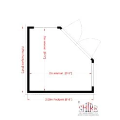 Shire Hampton 7x7 Toughened Glass Pent Shiplap Wooden Summer House - Base Not Included 12 Shire Hampton 7x7 Toughened Glass Pent Shiplap Wooden Summer House - Base Not Included -Garden & Outdoors shire hampton 7x7 toughened glass pent shiplap wooden summer house base not included5019804111121 02t