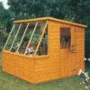 Shire Iceni 8x8 Ft Pent Shiplap Wooden Shed With Floor -Garden & Outdoors shire iceni 8x8 ft pent shiplap wooden shed with floor5019804119011 01i bq