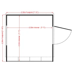 Shire Iceni 8x8 Ft Pent Shiplap Wooden Shed With Floor -Garden & Outdoors shire iceni 8x8 ft pent shiplap wooden shed with floor5019804119011 02t bq