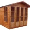 Shire Kensington 7x7 Glass Apex Shiplap Wooden Summer House - Base Included -Garden & Outdoors shire kensington 7x7 glass apex shiplap wooden summer house base included5019804198504 03c bq