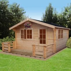 Shire Kinver 14x18 Toughened Glass Apex Tongue & Groove Wooden Cabin - Base Not Included 10 Shire Kinver 14x18 Toughened Glass Apex Tongue & Groove Wooden Cabin - Base Not Included -Garden & Outdoors shire kinver 14x18 toughened glass apex tongue groove wooden cabin base not included5019804111442 01i