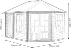Shire Leygrove 14x10 Glass Apex Tongue & Groove Wooden Cabin - Base Not Included 23 Shire Leygrove 14x10 Glass Apex Tongue & Groove Wooden Cabin - Base Not Included -Garden & Outdoors shire leygrove 14x10 glass apex tongue groove wooden cabin base not included5019804251483 03t