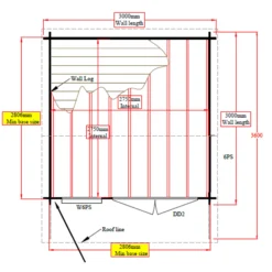 Shire Marlborough 10x10 Glass Apex Tongue & Groove Wooden Cabin - Base Not Included -Garden & Outdoors shire marlborough 10x10 glass apex tongue groove wooden cabin base not included5019804112333 02t