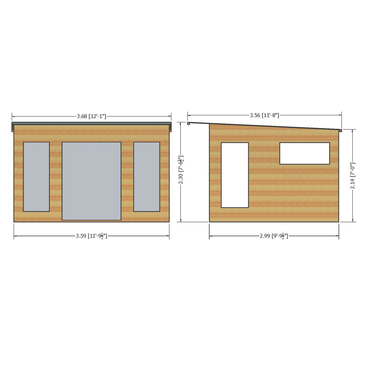 Shire Miami Gym 12x10 Pent Shiplap Wooden Summer House - Assembly Service Included 4 Shire Miami Gym 12x10 Pent Shiplap Wooden Summer House - Assembly Service Included - Image 2