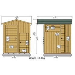 Shire Multi Store 6x6 Ft Apex Tongue & Groove Wooden Shed With Floor -Garden & Outdoors shire multi store 6x6 ft apex tongue groove wooden shed with floor5019804118779 01t bq