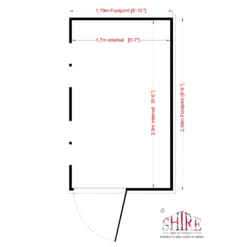 Shire Security Cabin 10x6 Ft Pent Shiplap Wooden Shed With Floor - Assembly Service Included -Garden & Outdoors shire security cabin 10x6 ft pent shiplap wooden shed with floor assembly service included5019804122196 02t