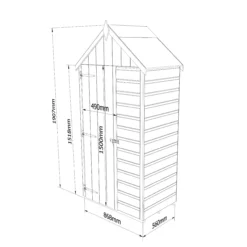 Shire Shiplap Wooden 3x2 Tool Storage -Garden & Outdoors shire shiplap wooden 3x2 tool storage5060490130323 01t bq
