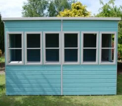Shire Sun 10x10 Glass Pent Shiplap Wooden Summer House - Base Not Included -Garden & Outdoors shire sun 10x10 glass pent shiplap wooden summer house base not included5019804112067 10i bq