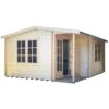 Shire Twyford 16x17 Glass Apex Tongue & Groove Wooden Cabin - Base Not Included -Garden & Outdoors shire twyford 16x17 glass apex tongue groove wooden cabin base not included5019804111497 03c