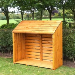 Shire Wooden 5x2 Log Store -Garden & Outdoors shire wooden 5x2 log store5060490130347 01i bq