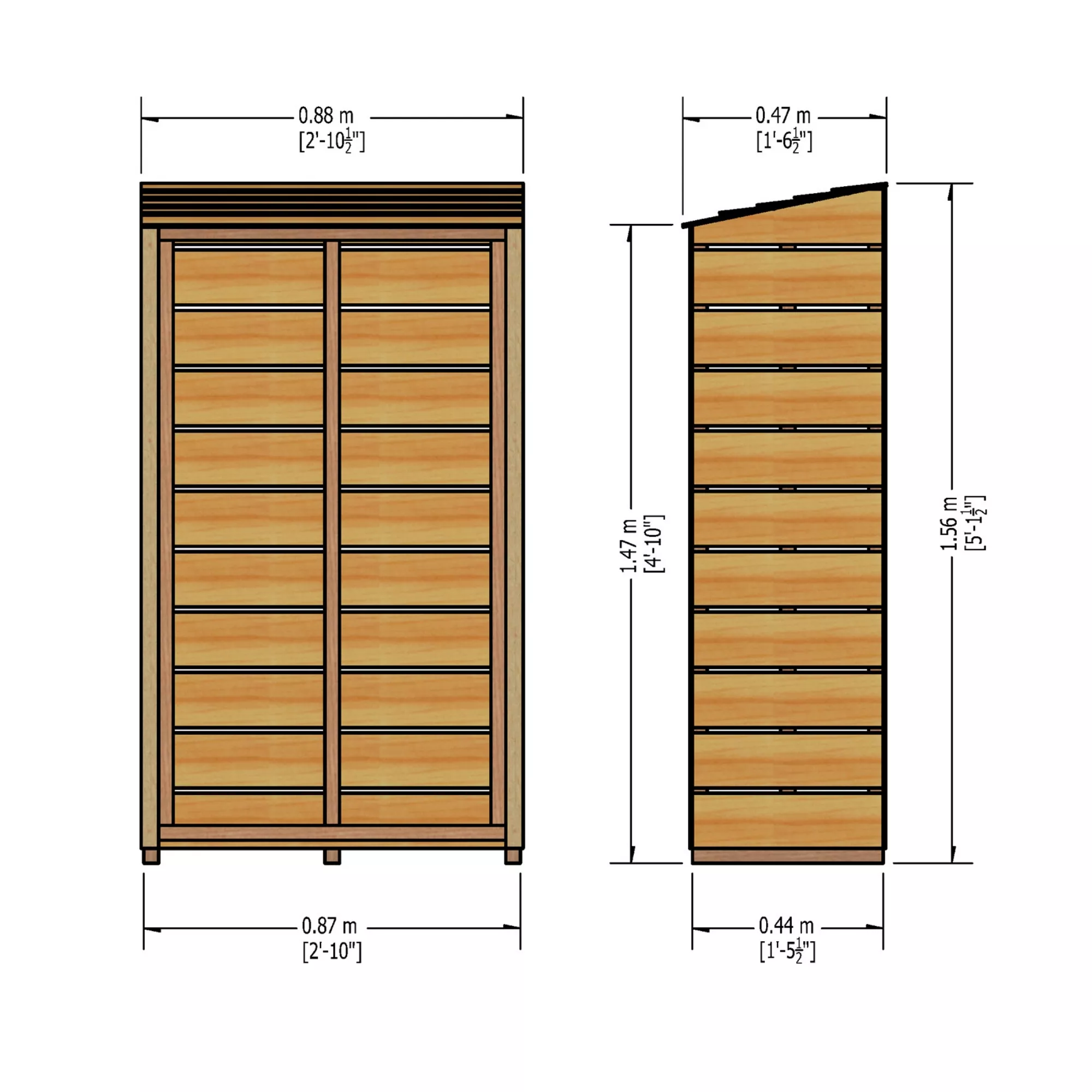 Shire Wooden Tall Log Store 7 Shire Wooden Tall Log Store - Image 5
