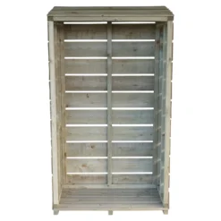 Shire Wooden Tall Log Store 8 Shire Wooden Tall Log Store -Garden & Outdoors shire wooden tall log store5060490131221 02c bq