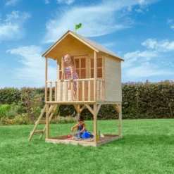TP Toys 7.5x5 Hill Top Timber Tower Slide Playhouse Assembly Required -Garden & Outdoors tp toys 7 5x5 hill top timber tower slide playhouse assembly required5021854803185 01i bq