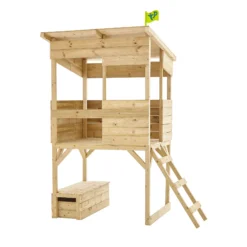 TP Toys 8x7 Tree Top Timber Tower Slide Playhouse Assembly Required -Garden & Outdoors tp toys 8x7 tree top timber tower slide playhouse assembly required5021854803543 02c bq