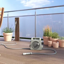 Verve Freestanding Manual Hose Reel Set (L)10m -Garden & Outdoors verve freestanding manual hose reel set l 10m5059340250946 02i