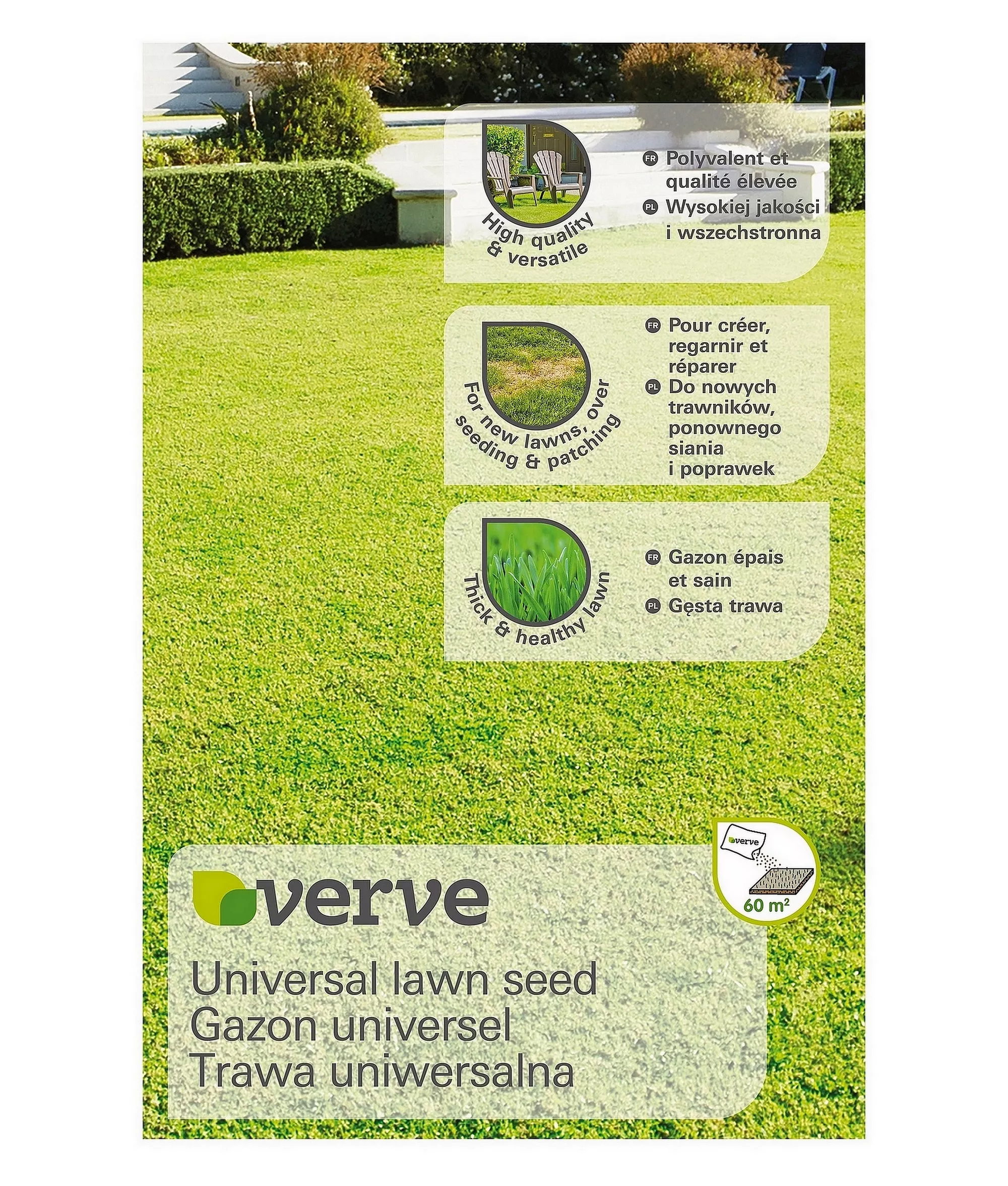 Verve Universal Grass Seeds, 1.5kg 3 Verve Universal Grass Seeds, 1.5kg